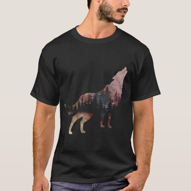 Camiseta Wolf Silhouette (Anverso)