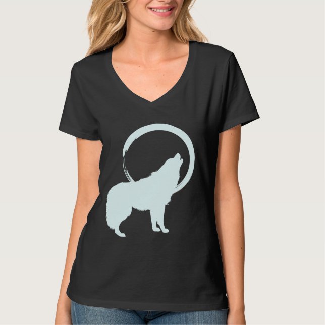 Camiseta Wolf Spirit Animal Sacred Shaman Native American C (Anverso)