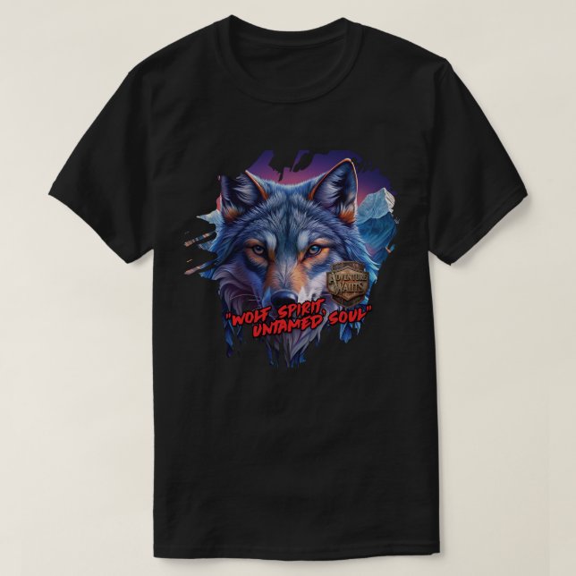 Camiseta Wolf spirit, untamed soul (Diseño del anverso)