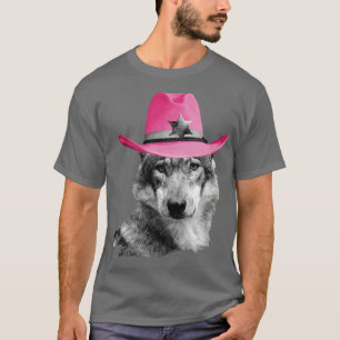 Camiseta Wolf Vestido De Vaquero Rosa Gorra Cowgirl