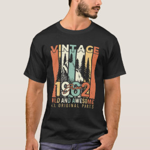 Camiseta Wolf Vintage June Impresionante desde 1962 60 años