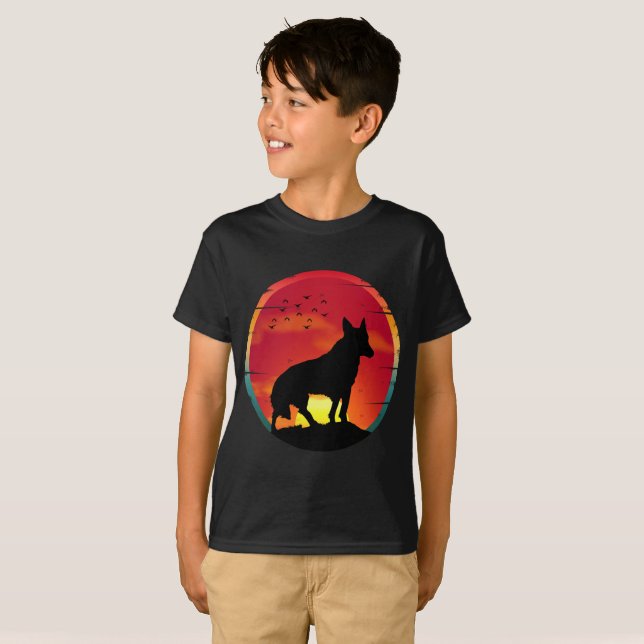 Camiseta Wolf Vintage Sunset (Anverso completo)