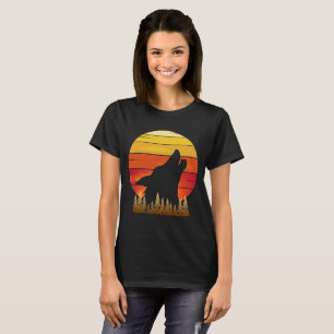 Camiseta wolf vintage sunset