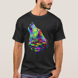 Camiseta Wolf Wildlife Colorful Wolves Wildlife Animal