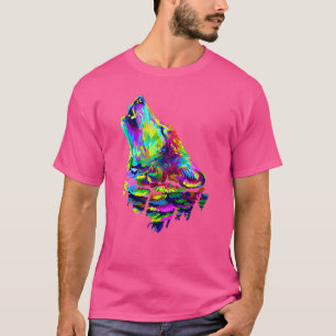 Camiseta Wolf Wildlife Colorful Wolves Wildlife Animal