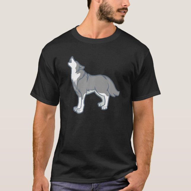 Camiseta Wolf Wolves Doglike Wild Animal Enthusiast Pun Ou (Anverso)