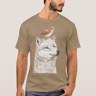 Camiseta Wolf y amigo de las aves