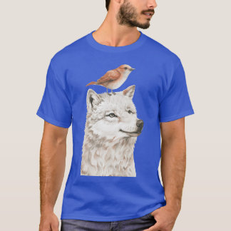 Camiseta Wolf y Bird divertidos