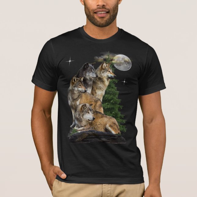 Camiseta Wolf y Moon (Anverso)