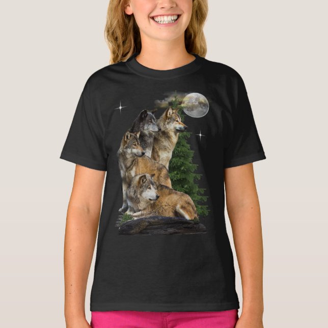 Camiseta Wolf y Moon (Anverso)