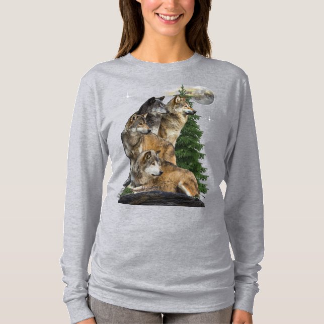 Camiseta Wolf y Moon (Anverso)