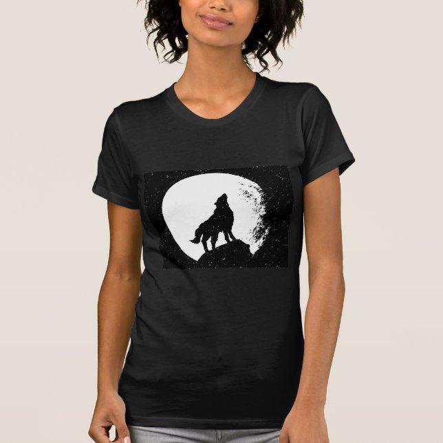 Camiseta Wolf y Moon Silhoutte (Anverso)