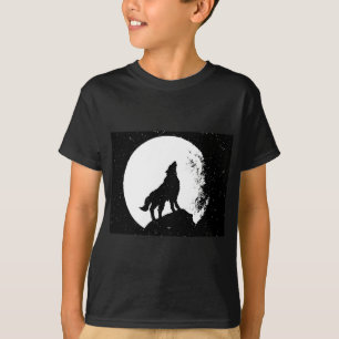 Camiseta Wolf y Moon Silhoutte