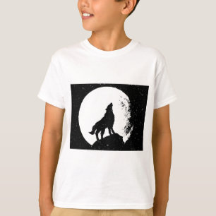 Camiseta Wolf y Moon Silhoutte