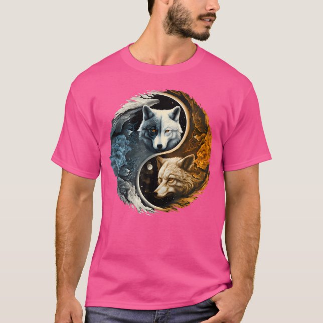 Camiseta Wolf Yin Yang (Anverso)
