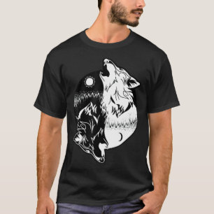Camiseta Wolf Yin Yang Skoll Yin Yang mejor hombre