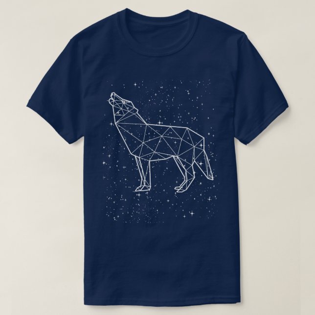 Camiseta Wolf Zodiac Rótulo astrológico Horoscopio (Diseño del anverso)