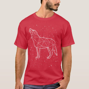 Camiseta Wolf Zodiac Rótulo astrológico Horoscopio