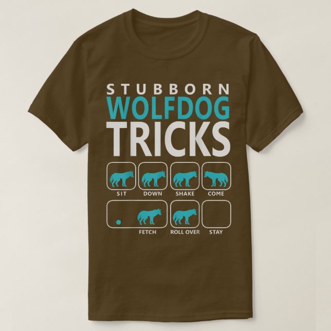 Camiseta    Wolfdog Tricks Tricks Perro T  (Diseño del anverso)