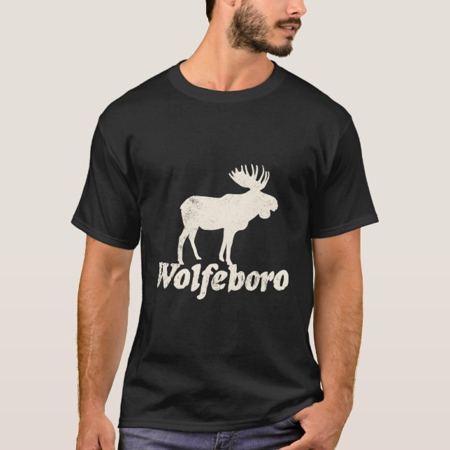 Camiseta Wolfeboro Nh Vacation Moose Product (Anverso)