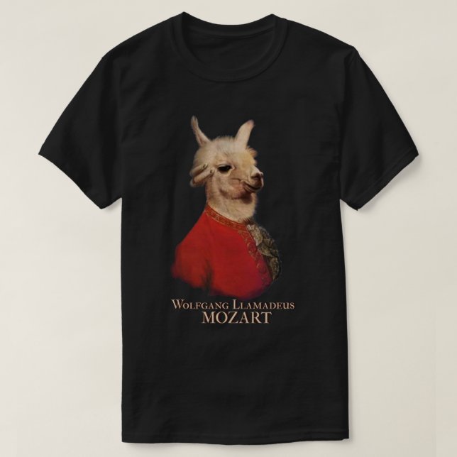 Camiseta Wolfgang Lamadeus Mozart Premium (Diseño del anverso)