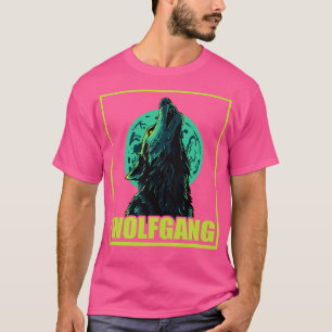 Camiseta Wolfgang Wolf Outfit El Día Del Nombre Con El Nomb