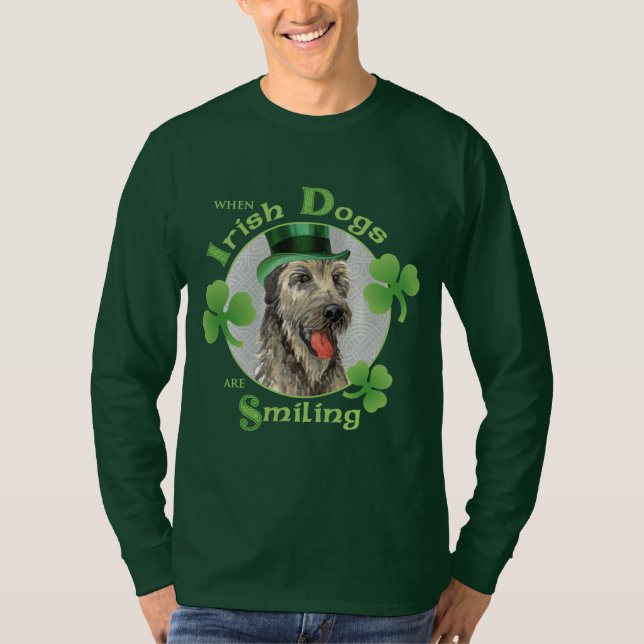 Camiseta Wolfhound irlandés del día de St Patrick (Anverso)