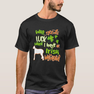 Camiseta Wolfhound Irlandés Shamrock St Patricks Day Perro 