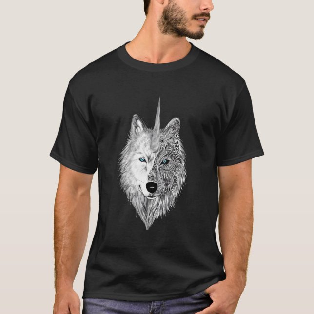 Camiseta Wolficorn Wolf Halloween (Anverso)