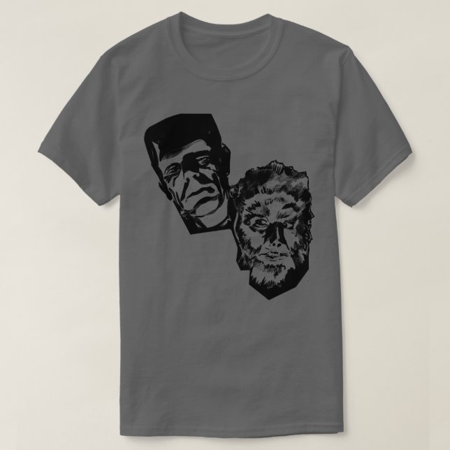 Camiseta Wolfman Werewolf Vintage Horror Poster (Diseño del anverso)