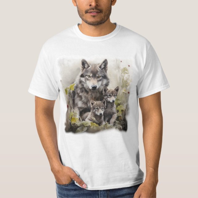 Camiseta Wolfmother with two Cubs (Anverso)