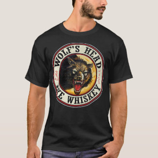 Camiseta Wolfs Head Rye wood patrón de madera afligido