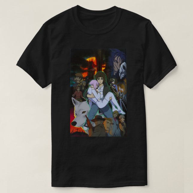 Camiseta Wolfs Rain (Diseño del anverso)