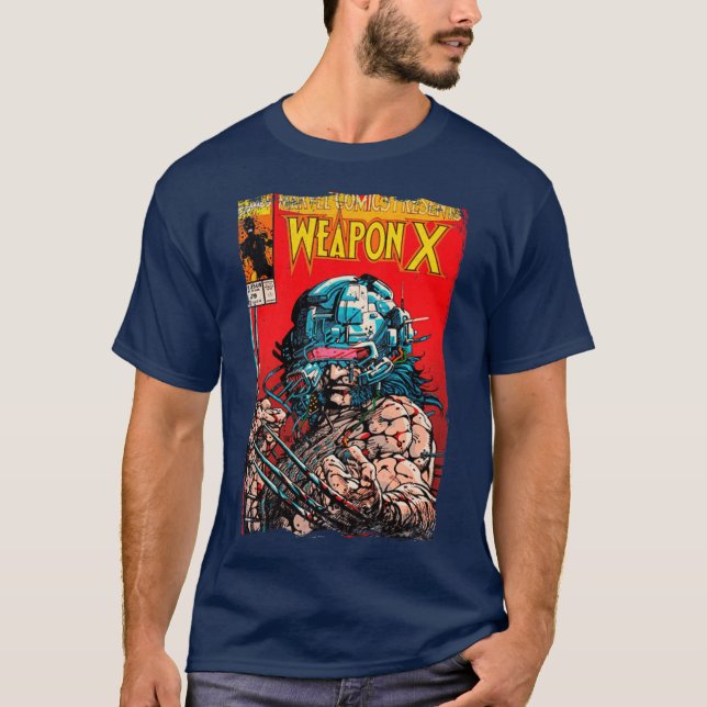 Camiseta Wolverine Vintage Cover gift funny (Anverso)