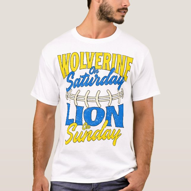 Camiseta Wolverine Vintage El Sábado León El Domingo (Anverso)