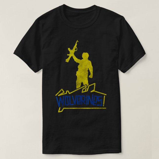 Camiseta Wolverines apoyan a Ucrania, yo apoyo a Ucrania U (Diseño del anverso)