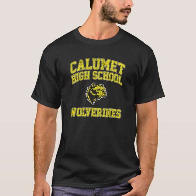 Camiseta Wolverines de la escuela secundaria Calumet (Anverso)