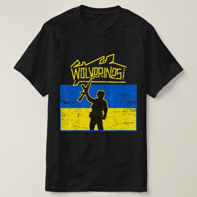 Camiseta Wolverines de Ucrania (Diseño del anverso)