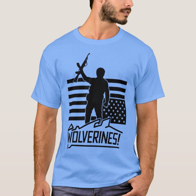 Camiseta Wolverines Red Dawn (Anverso)