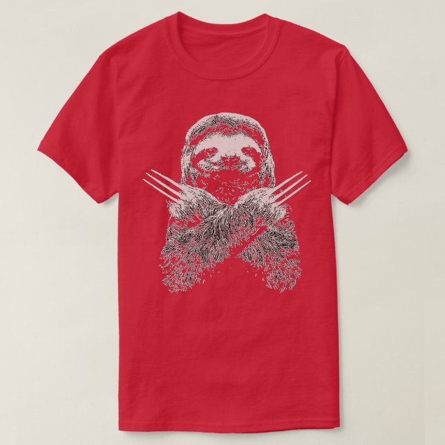 Camiseta Wolverines Sloth Costume (Diseño del anverso)