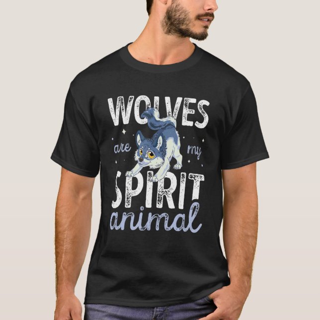 Camiseta Wolves Spirit Animal Wolf Lover (Anverso)