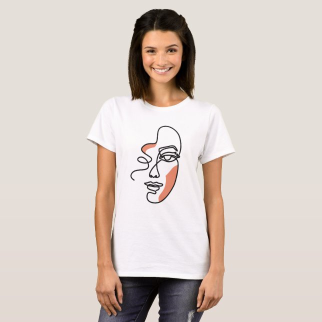 Camiseta Woman Face Line (Anverso completo)