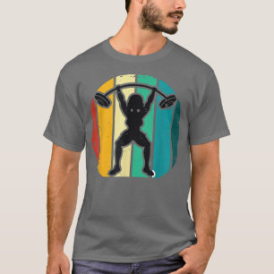 Camiseta Woman Fitness Gym Retro Tee a Gym Fitness Sport Ap