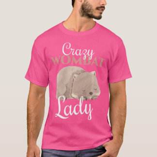 Camiseta Womba Divertida Loca Señora Wombat Adorable Amante