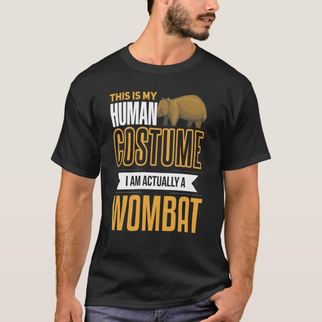 Camiseta Womba I'm a Wombat Costume Animal Wombat (Anverso)