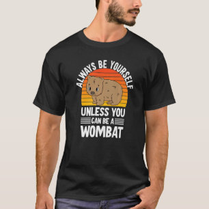 Camiseta Wombat 3 animal nativo australiano con sabor a ani