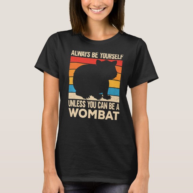 Camiseta Wombat 5 animal nativo australiano con sabor a ani (Anverso)