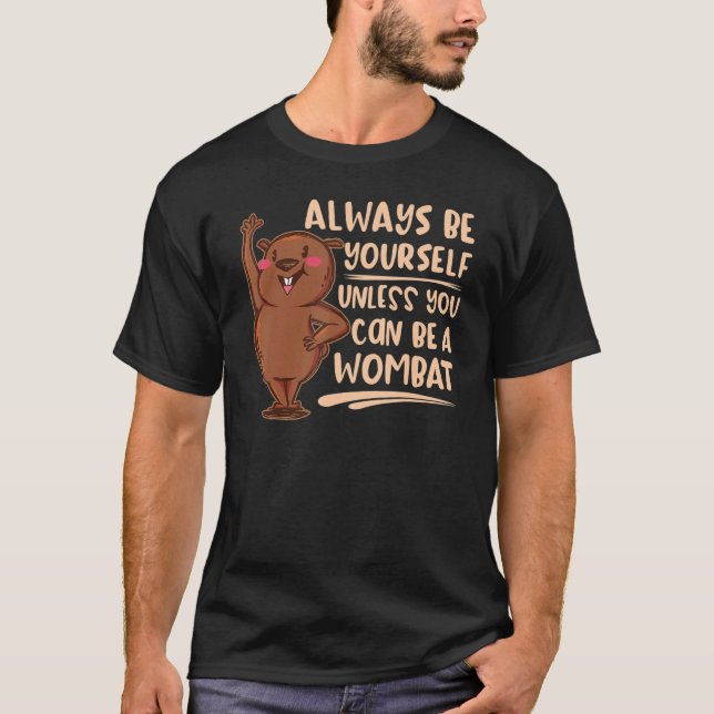 Camiseta Wombat, animal nativo australiano (Anverso)