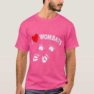 Camiseta Wombat Australian Bag Team I Love Wombats