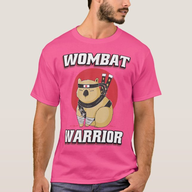 Camiseta Wombat australiano Ninja Gracioso Wombat (Anverso)
